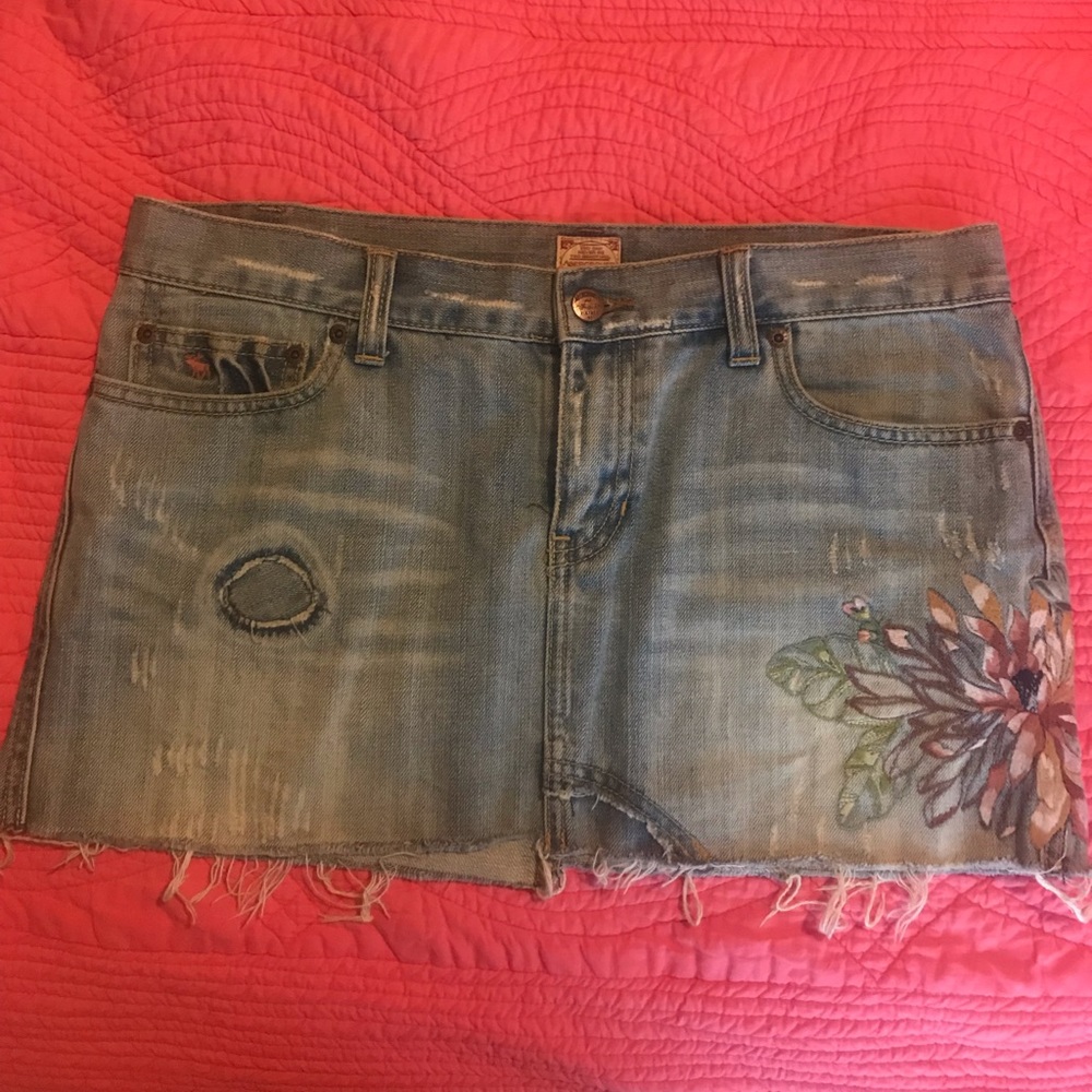Abercrombie & Fitch Mini Jean Skirt